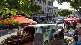 jefferson street farmer's market green truck vegetables